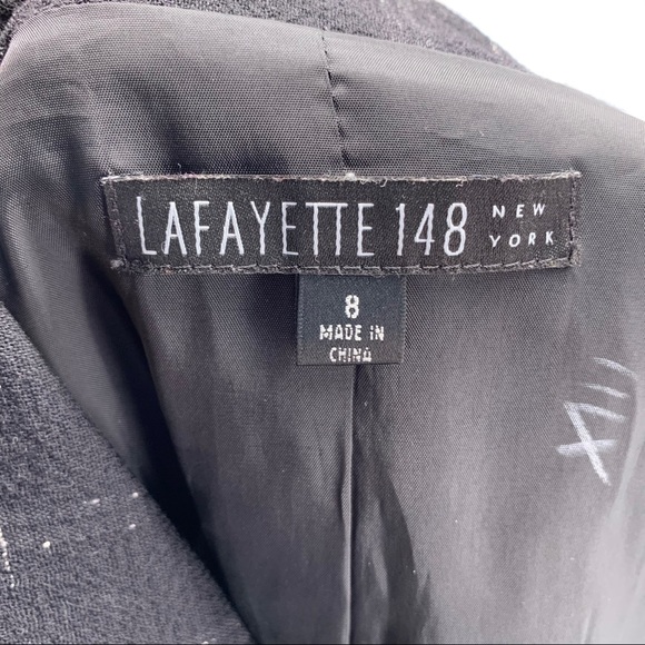 Lafayette 148 NY 1 Button Black Virgin Wool Jacket - Picture 4 of 7